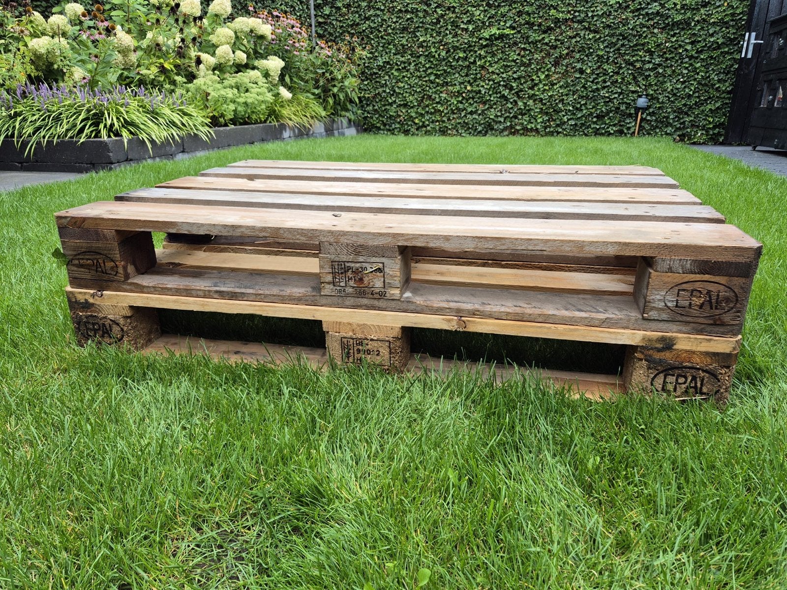 Gebruikte Europallets 2 stuks, Ophalen, Gebruikt, 50 mm of meer, Pallet