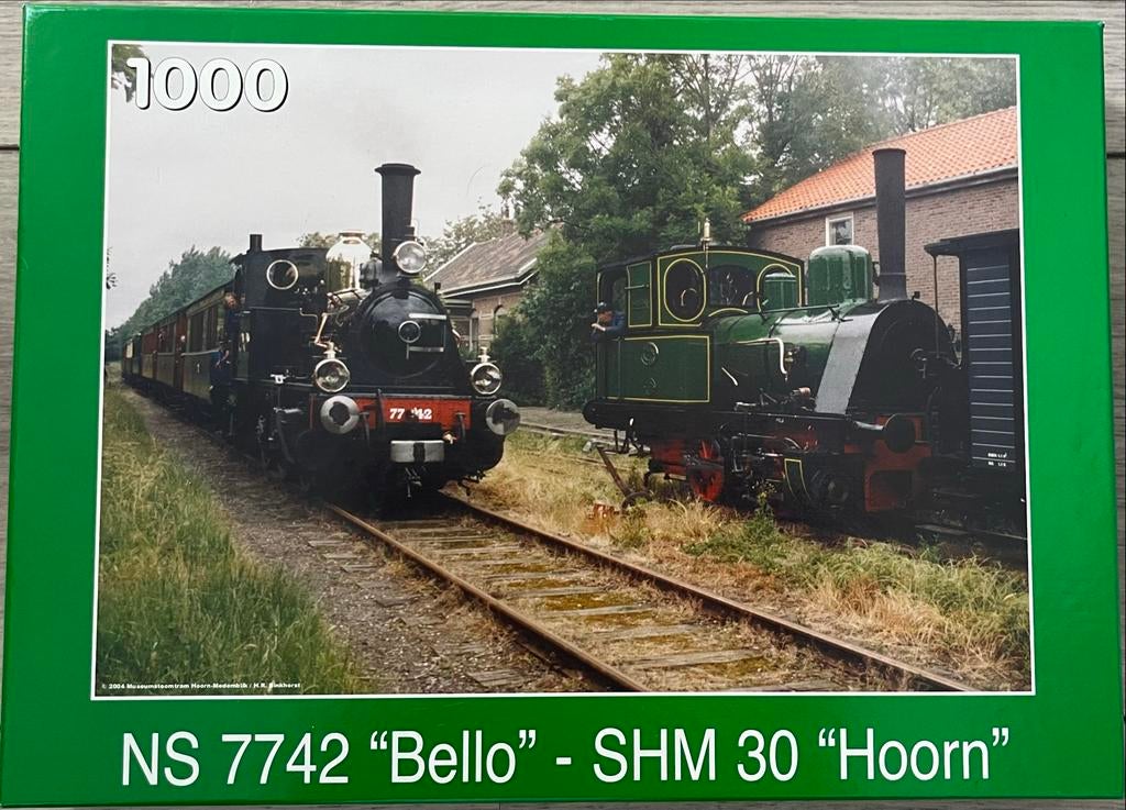 Puzzelman 1000 stukjes stoomtram Hoorn-Medemblik, Ophalen, 500 t/m 1500 stukjes, Nieuw, Legpuzzel