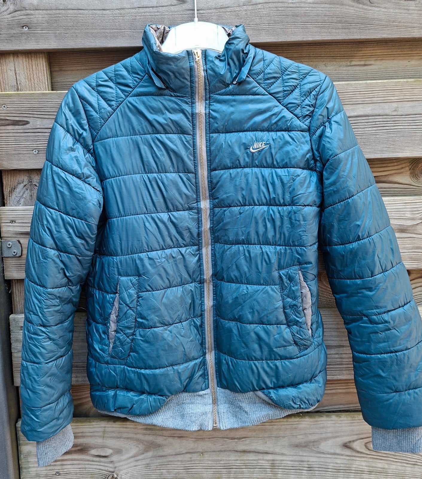 Nike gewatteerde jas tussenjas maat 36, Kleding | Dames, Jassen | Winter, Blauw, Nike, Ophalen of Verzenden, Maat 36 (S)