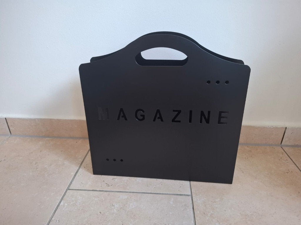 Magazine houder, Ophalen, Metaal, Modern, Zo goed als nieuw