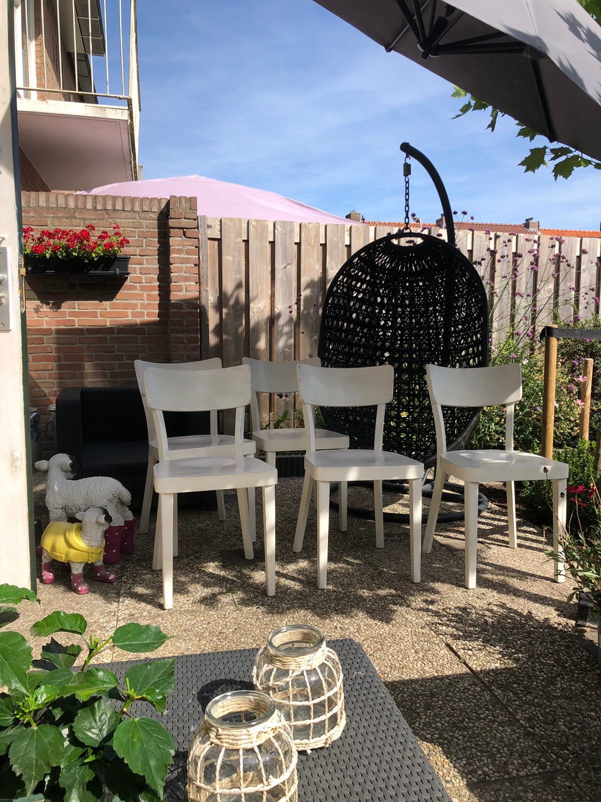 Eetkamerstoel, Huis en Inrichting, Stoelen, Ophalen, Gebruikt, Wit, Vijf, Zes of meer stoelen