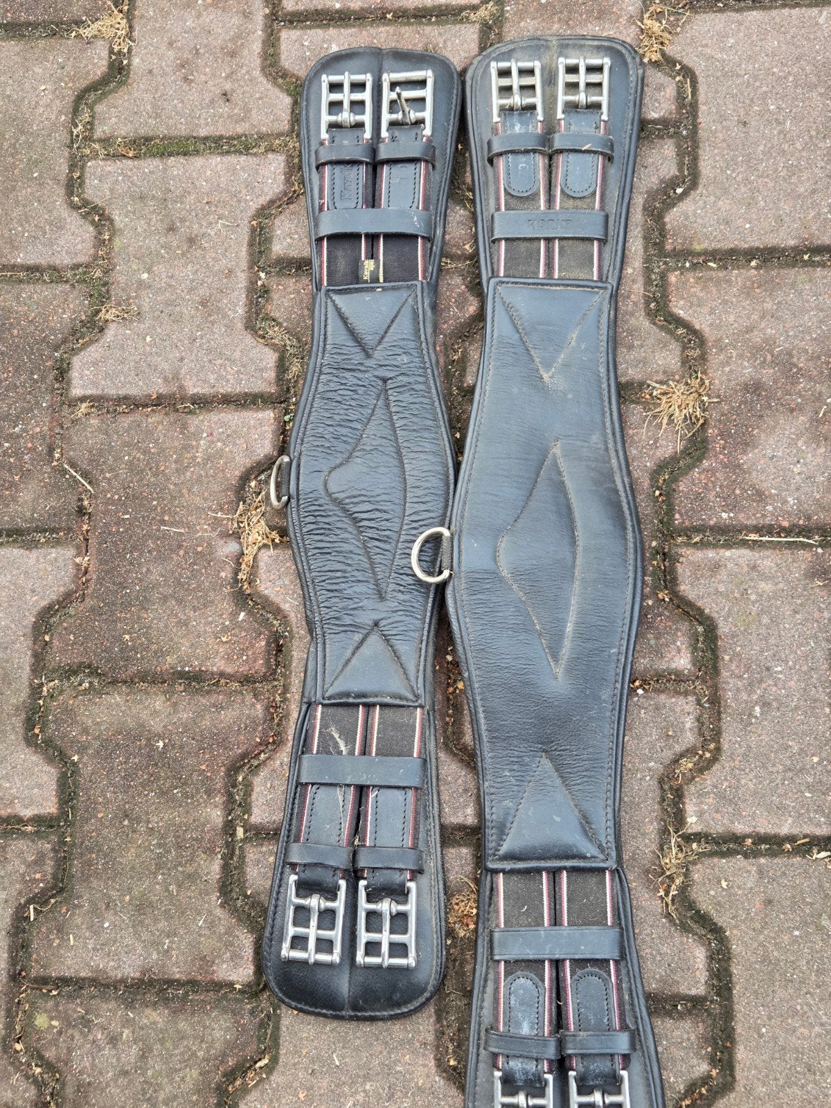 Kavalkade lederen singels met elastiek 60 70 cm, Dieren en Toebehoren, Paarden en Pony's | Hoofdstellen en Tuigage, Ophalen of Verzenden