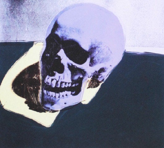 Andy Warhol(1928)Grano Lithografie "Skull Lila" Ges Gen CMOA, Antiek en Kunst, Kunst | Litho's en Zeefdrukken, Ophalen of Verzenden