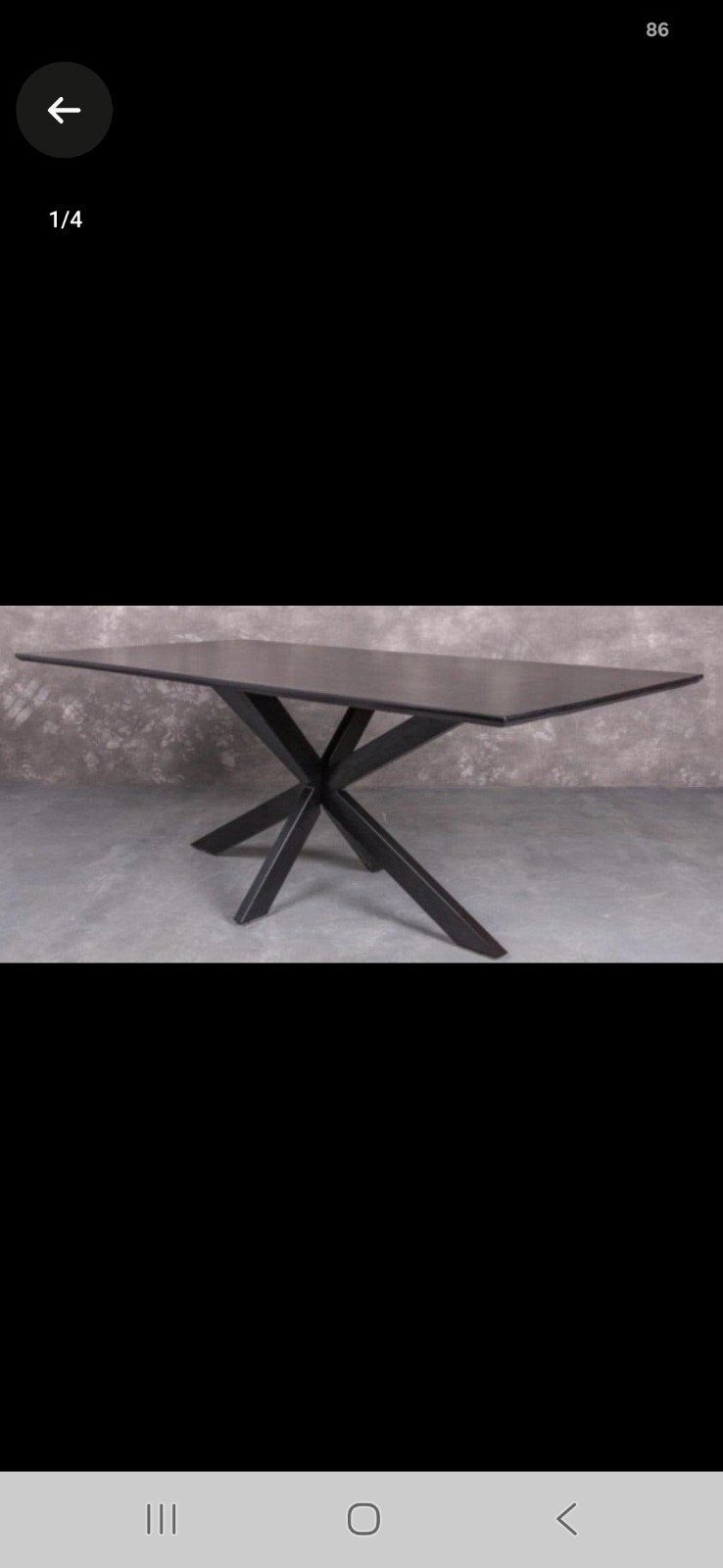 mangohouten eettafel met matrixpoot, Ophalen, Nieuw