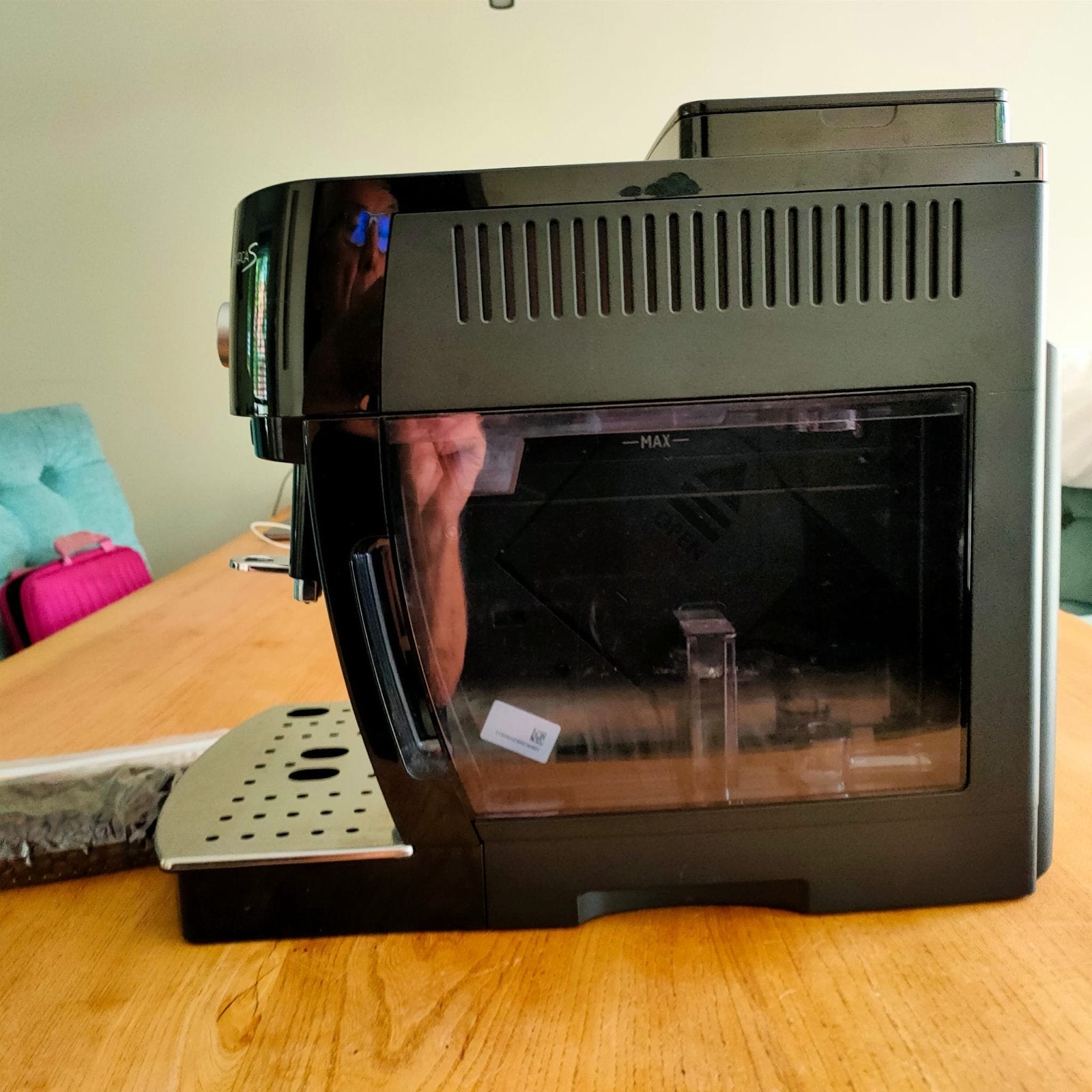 De Longhi Magnifica S Koffiemachine, Witgoed en Apparatuur, Koffiezetapparaten, Ophalen, Afneembaar waterreservoir, Gebruikt, 10 kopjes of meer