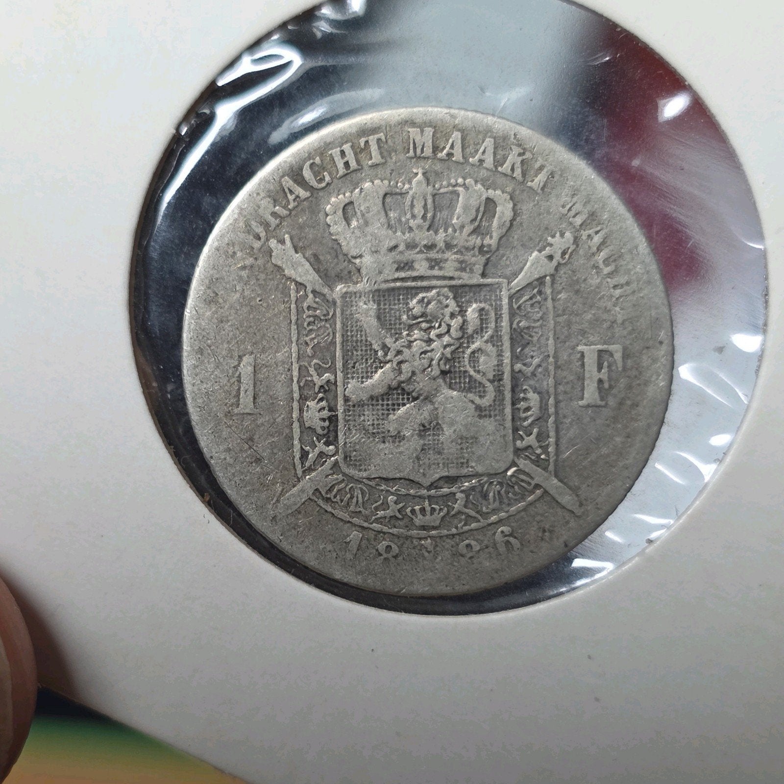 1 franc 1886 België, Verzenden, Zilver, Losse munt, Zilver