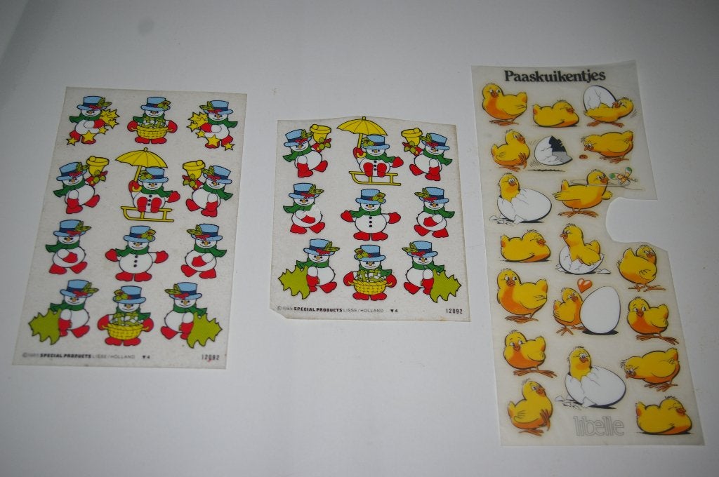 Kerst stickers en afwrijfplaatjes., Ophalen of Verzenden, Nieuw, Meerdere stickers