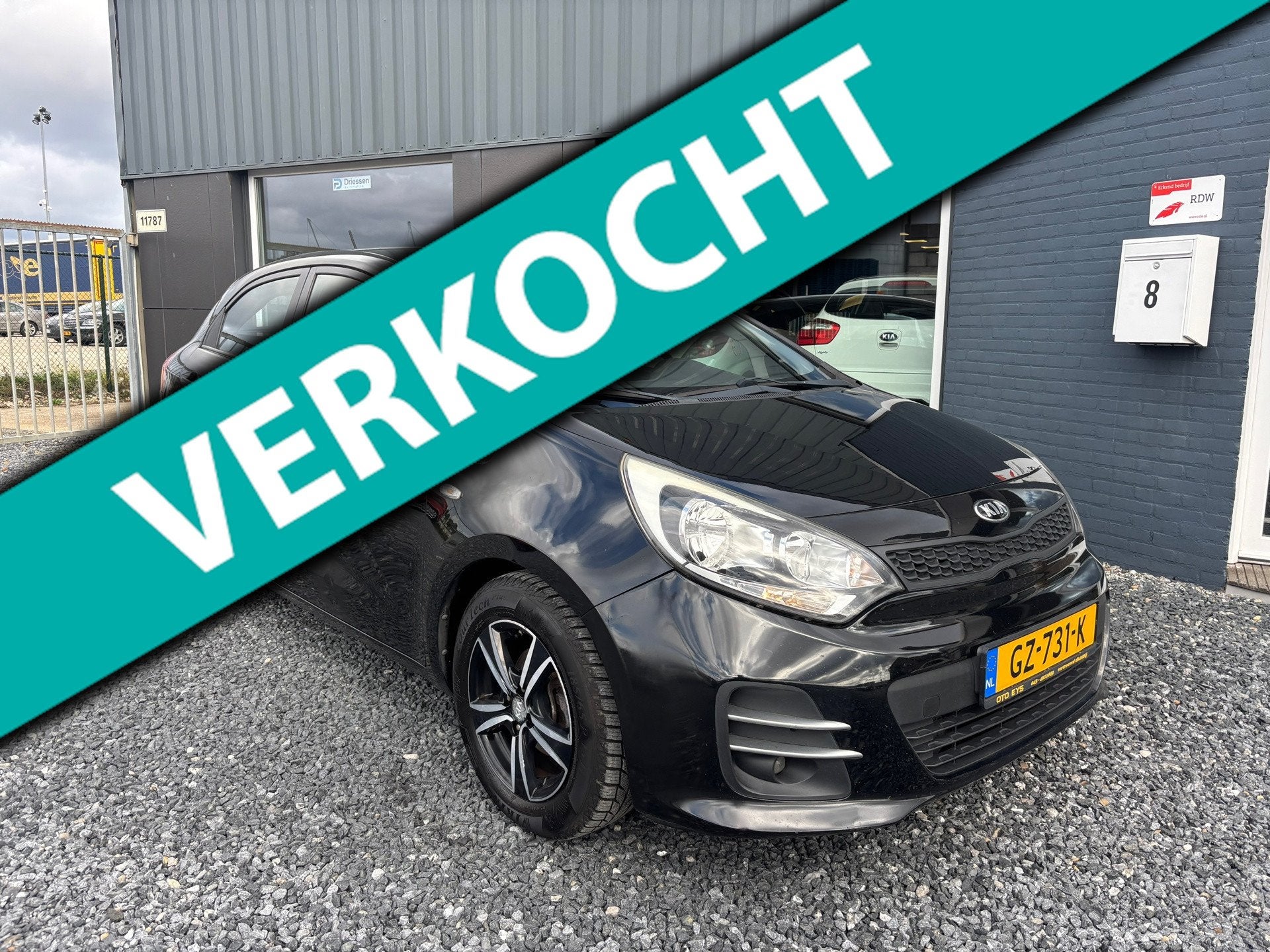 Kia Rio 1.2 CVVT ComfortLine | Airco | Cruiscont. | APK 04-2, Auto's, 1027 kg, 4 cilinders, Zwart, Origineel Nederlands