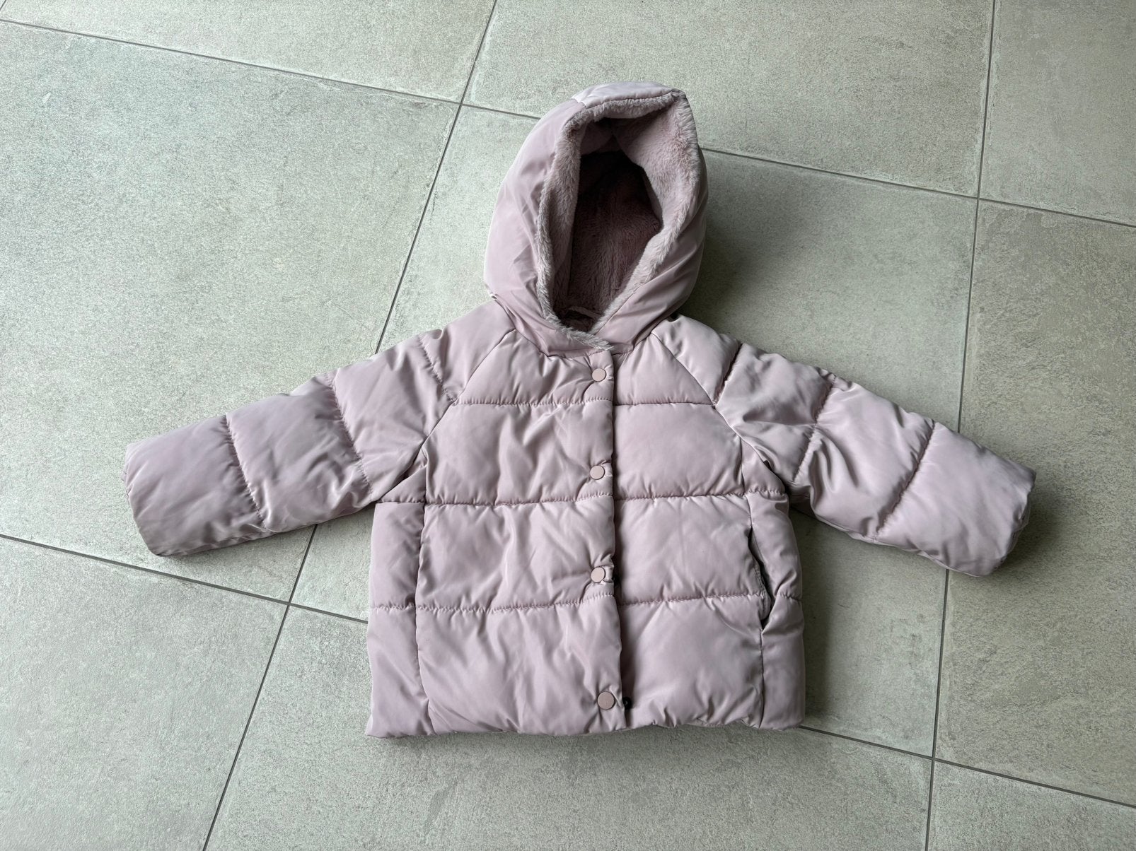 ZGAN lila winterjas van Zara maat 92, Ophalen of Verzenden, Zo goed als nieuw, Meisje, Jas