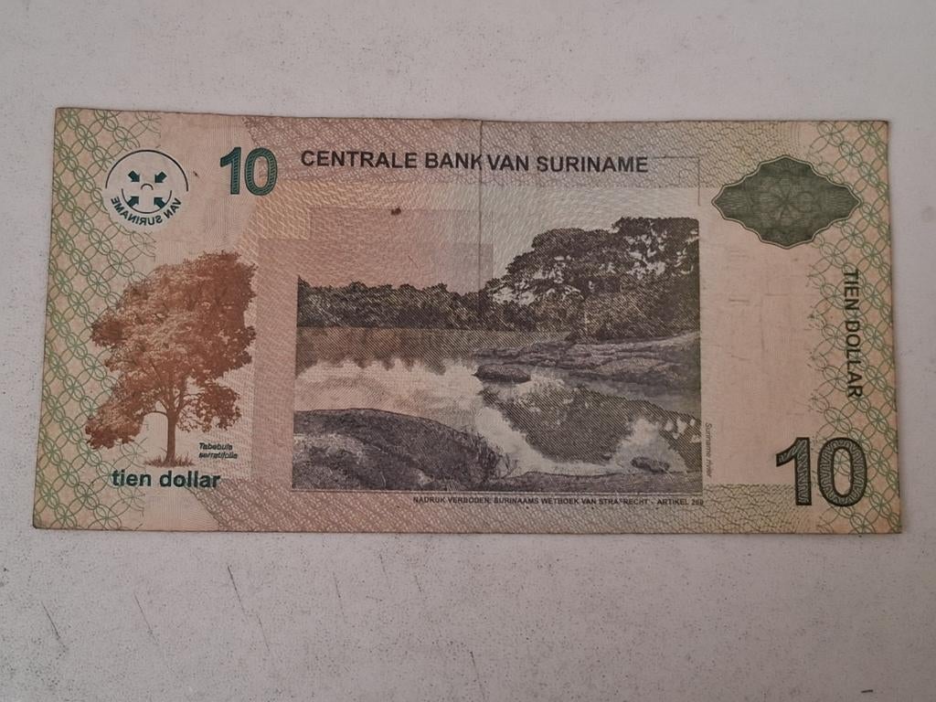 10 dollar Suriname 2006., Postzegels en Munten, Bankbiljetten | Nederland, Ophalen of Verzenden