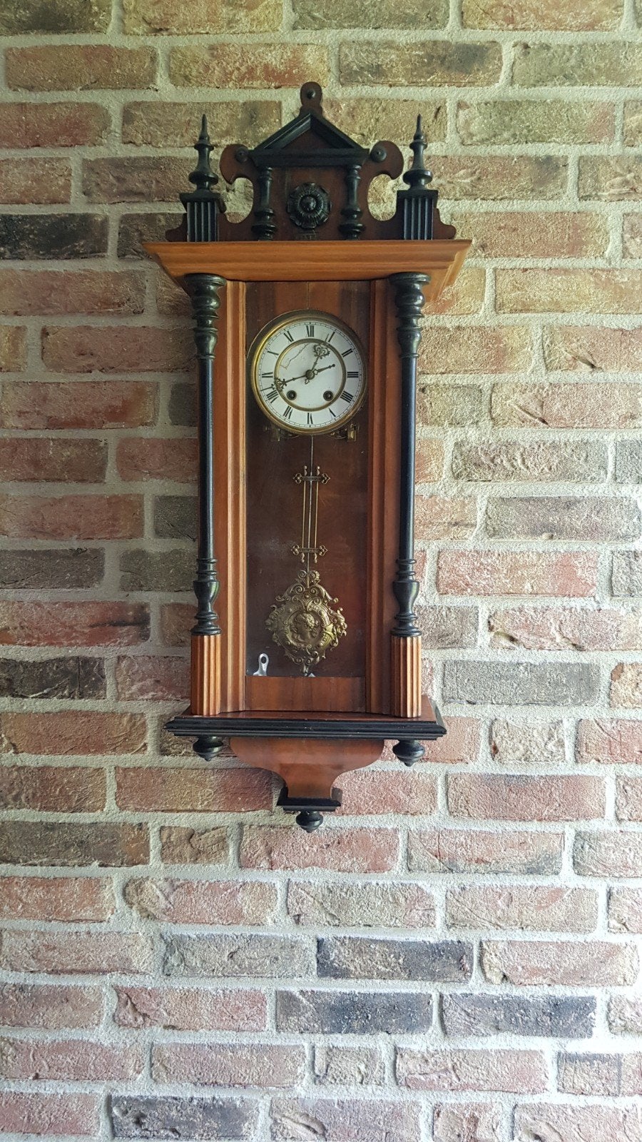 Antieke wandklok Biedemeijer., Ophalen