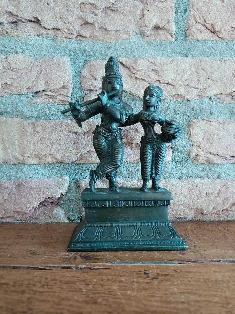 (12) Javaans bronzen beeld fluitspeler, Verzenden