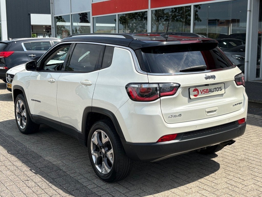 Jeep COMPASS 1.4 M.AIR LTD 4X4 AUT. NAVI CAMERA CRUISE AIRCO, Automaat, Gebruikt, 4 cilinders, Met garantie (alle)