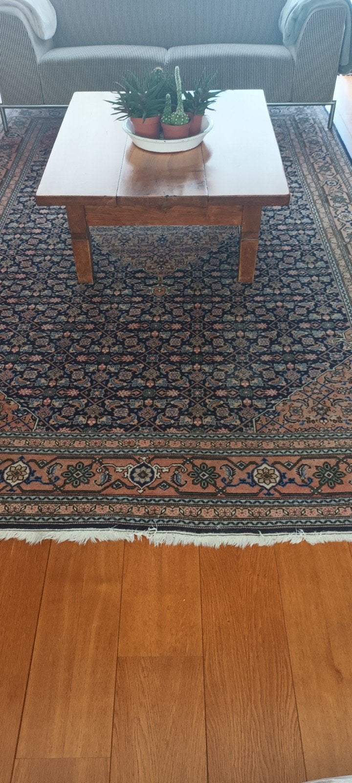 Handgemaakt Perzisch tapijt, 240 x 340 cm, Ophalen, Gebruikt, Blauw, 200 cm of meer