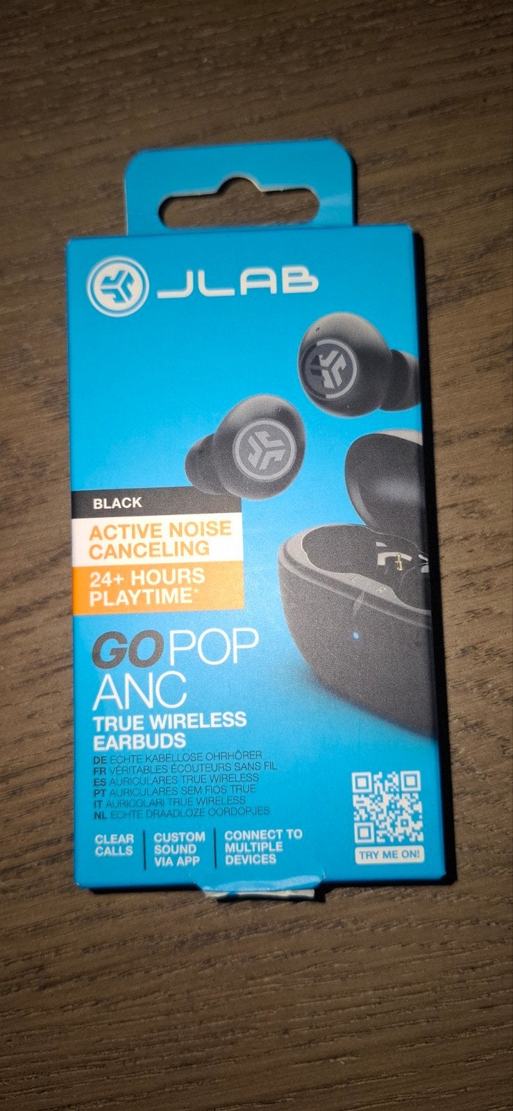 JLab Go Pop ANC True Wireless Earbuds Zwart - Nieuw in doos, Overige merken, In-ear, Nieuw, Ophalen of Verzenden