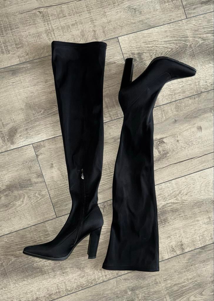 Over the knee boots merkloos - maat 36-37, Ophalen of Verzenden, Nieuw, Zwart