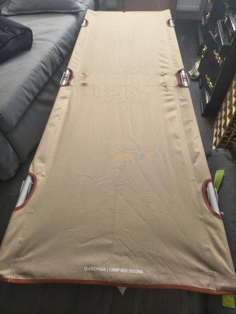 QUECHUA Camping Camp Bed 1 Person 65cmx190cm, Ophalen, Gebruikt, Overige