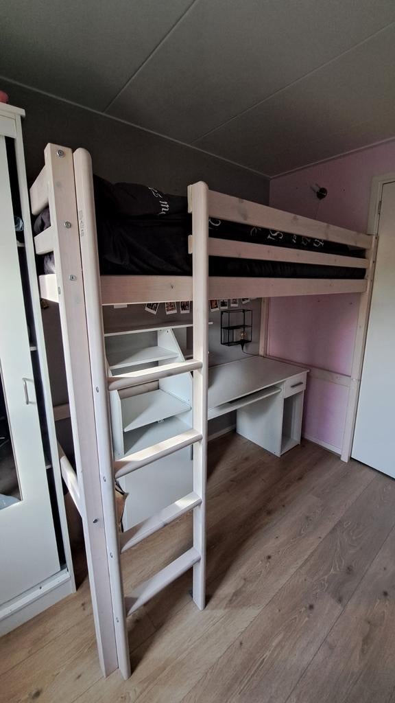 Hoogslaper met bureau, Ophalen, Gebruikt, Hoogslaper, Eenpersoons