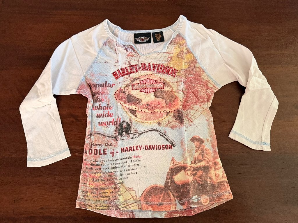 Dames Tshirt Harley, Motoren, Kleding | Motorkleding, Overige typen, Verzenden, Harley Davidson, Dames