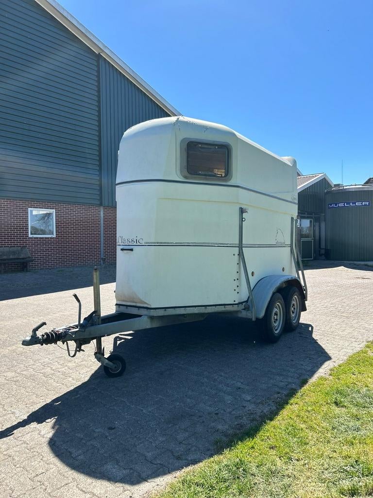 Bockmann 2-paards Trailer Polyester, Dieren en Toebehoren, Paarden en Pony's | Trailers en Aanhangwagens, Ophalen, Gebruikt, Polyester