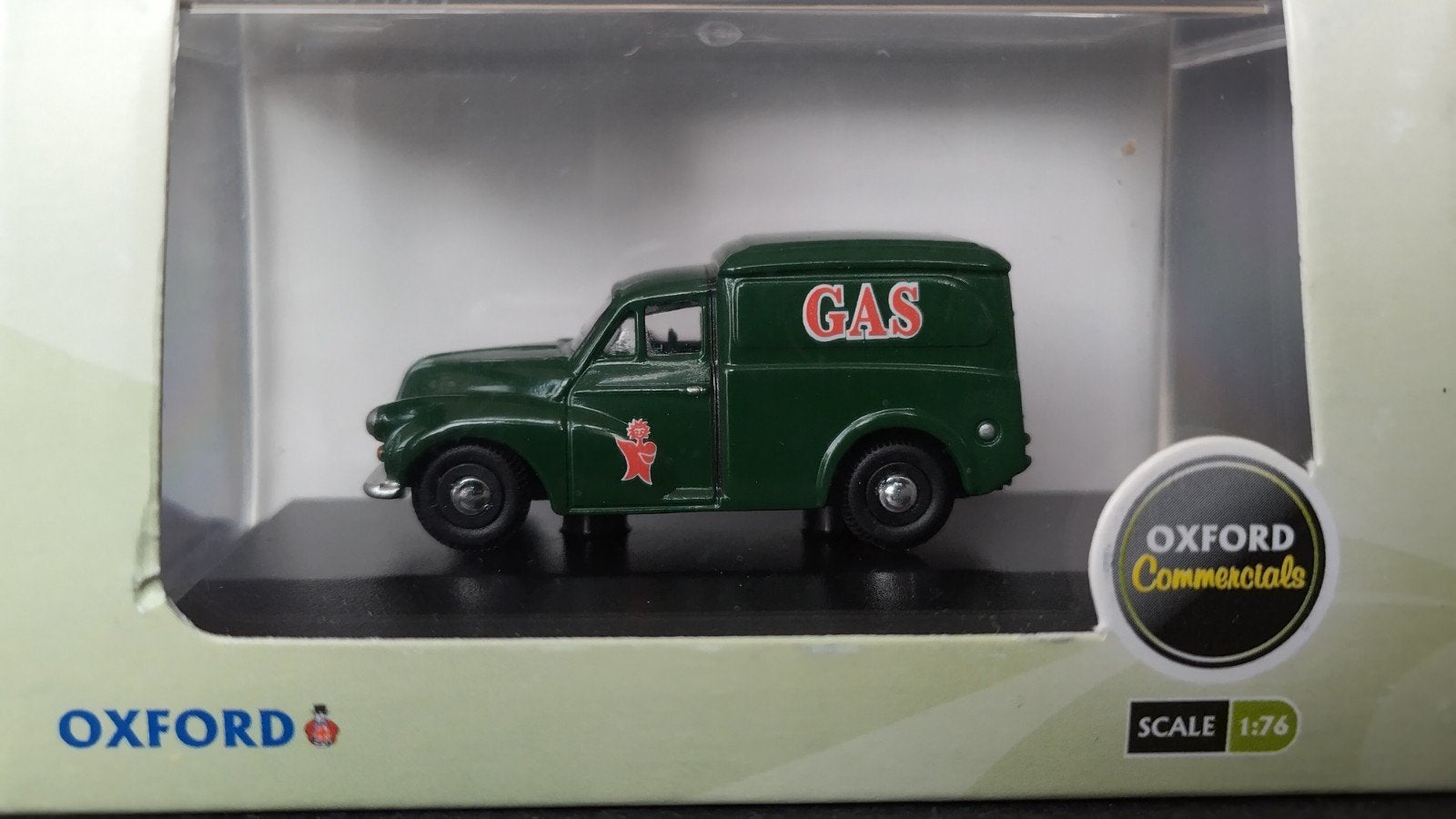 Morris Minor Van Gas 1:76 Oxford Diecast Pol, Auto, Verzenden, ., Nieuw