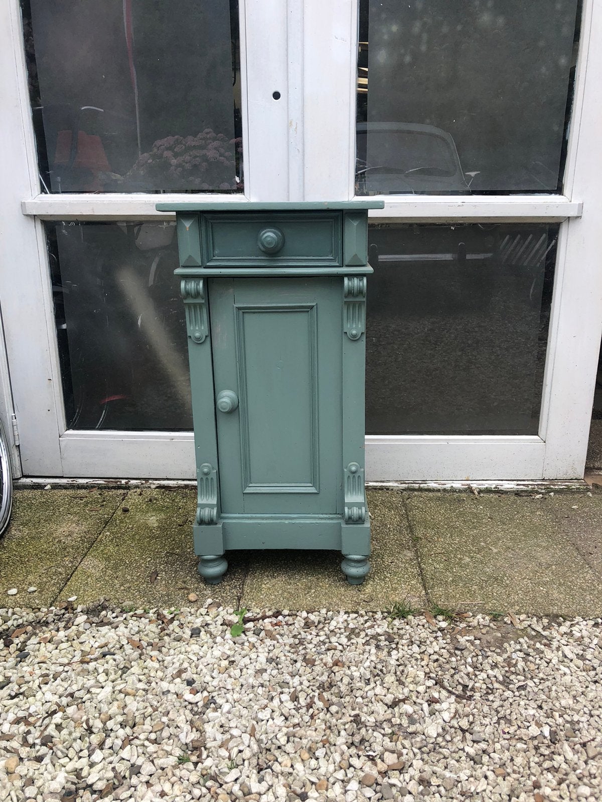 Brocante nachtkastje, Tuin en Terras, Brievenbussen, Ophalen, Zo goed als nieuw