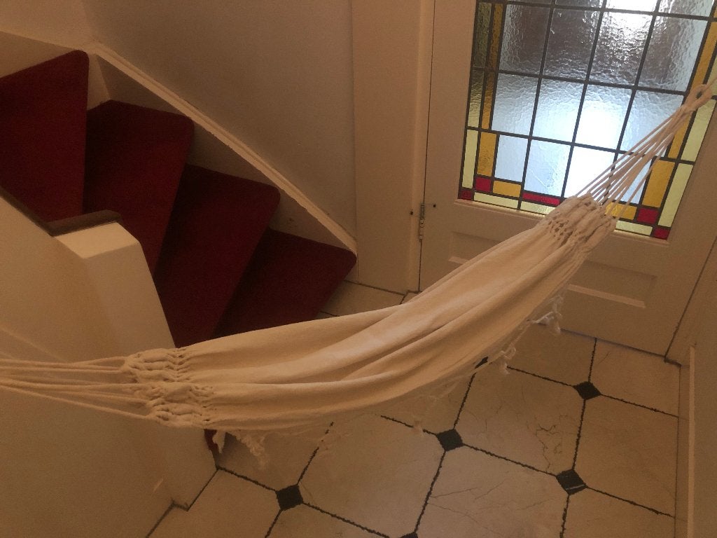 Kleine hangmat beige voor baby's , knuffels en poppen, Ophalen of Verzenden, Zo goed als nieuw, Eenpersoons