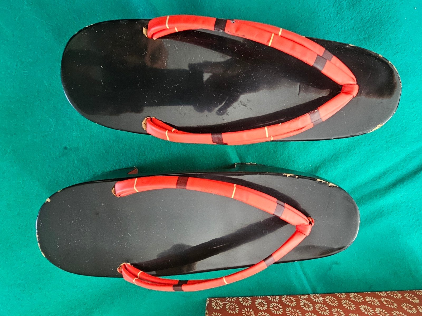 Vintage Japanse geta – zwart gelakt – Heian Komachi – origin, Ophalen of Verzenden