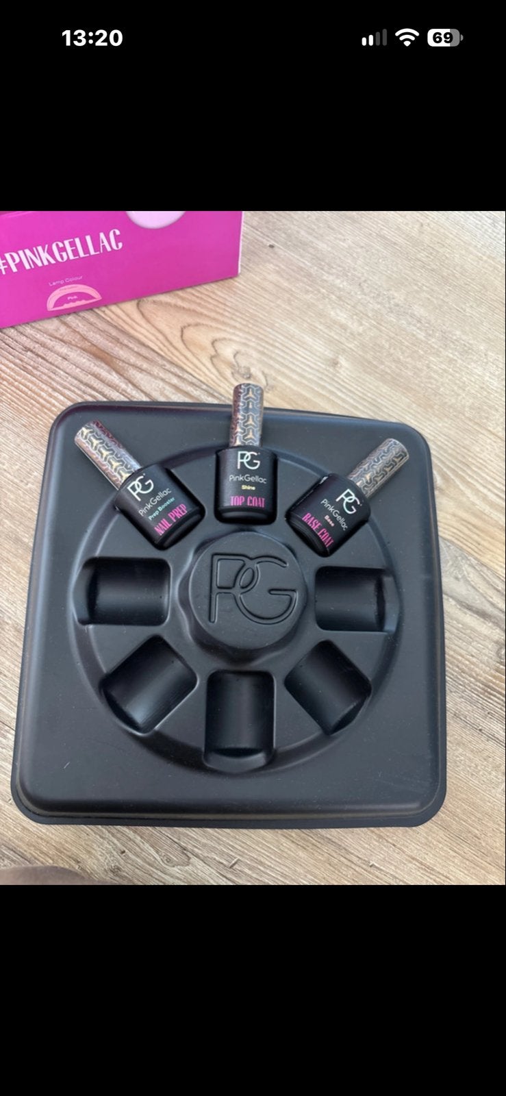 Pink Gellac set met 12 kleuren en accessoires, Ophalen of Verzenden, Gebruikt, Overige typen