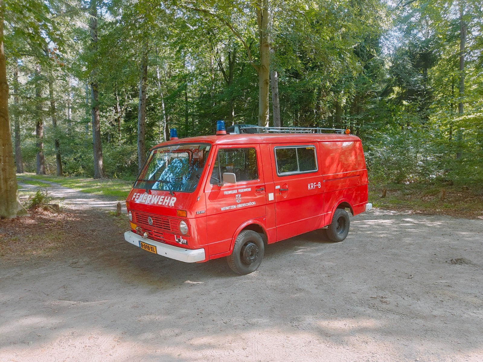 Volkswagen LT35 Feuerwehr camperbus, Auto's, Overige modellen, 1770 kg, Particulier, 2383 cc
