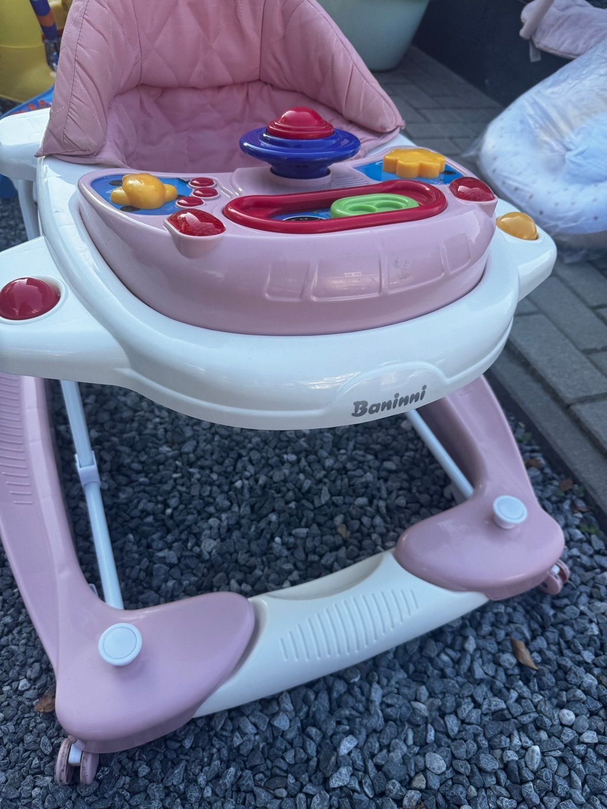 Roze Baninni Babywalker Loopstoel, Ophalen of Verzenden, Gebruikt, Kinderwagen, Overige merken