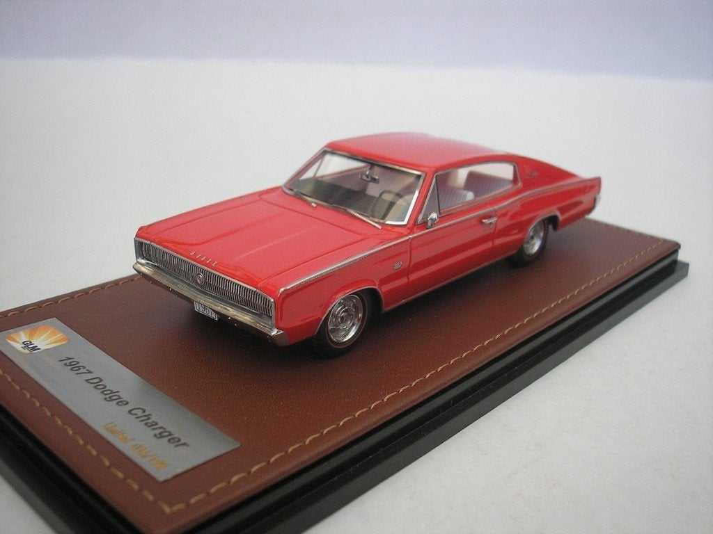 Dodge Charger 1967 Rood 1/43 GLM, Ophalen of Verzenden, Nieuw, Auto, Overige merken