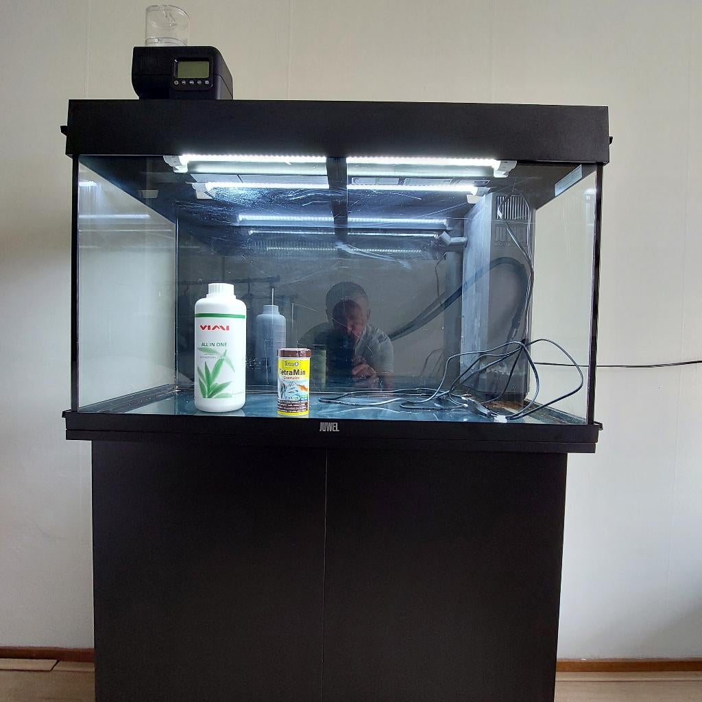 aquarium met toebehoren, Ophalen, Gebruikt, Aquariummeubel, Verwarming