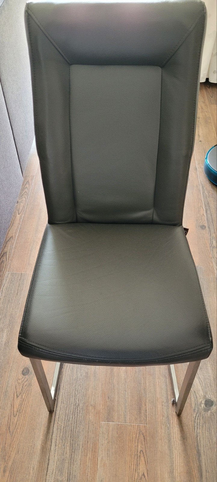 Set van 4 lederen Henders&Hazel  eetkamerstoelen ant, Ophalen, Leer, Zo goed als nieuw, Vier