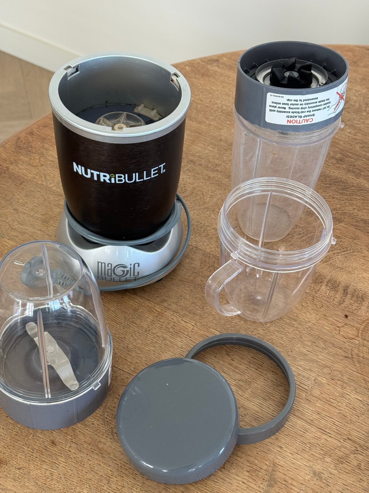 Nutribullet Magic Bullet Blender met accessoires, Gebruikt, Ophalen of Verzenden, Vaatwasserbestendig, Minder dan 1 liter