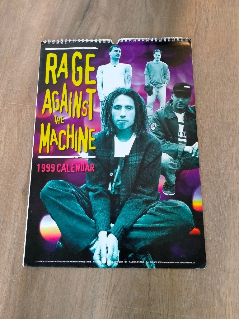 Rage against the Machine 1999 vintage kalender rock metal, Ophalen of Verzenden, Gebruikt, Overige typen