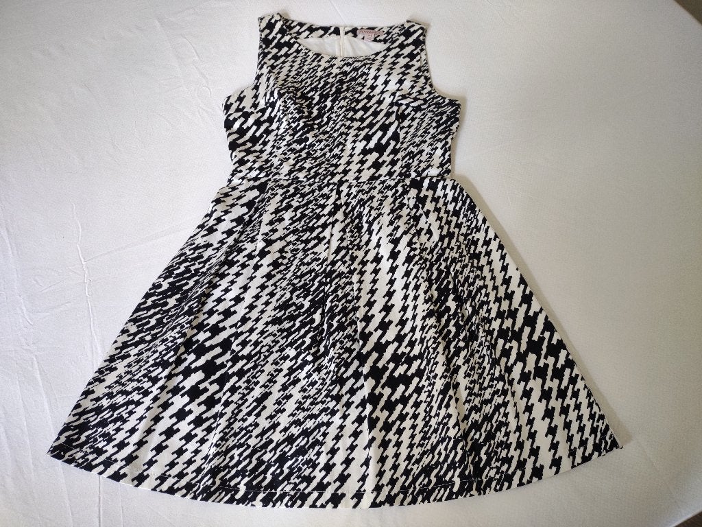 Anna Field  zomerjurk mt 40 zwart/wit retro design, Maat 38/40 (M), Anna Field, Zwart, Ophalen of Verzenden