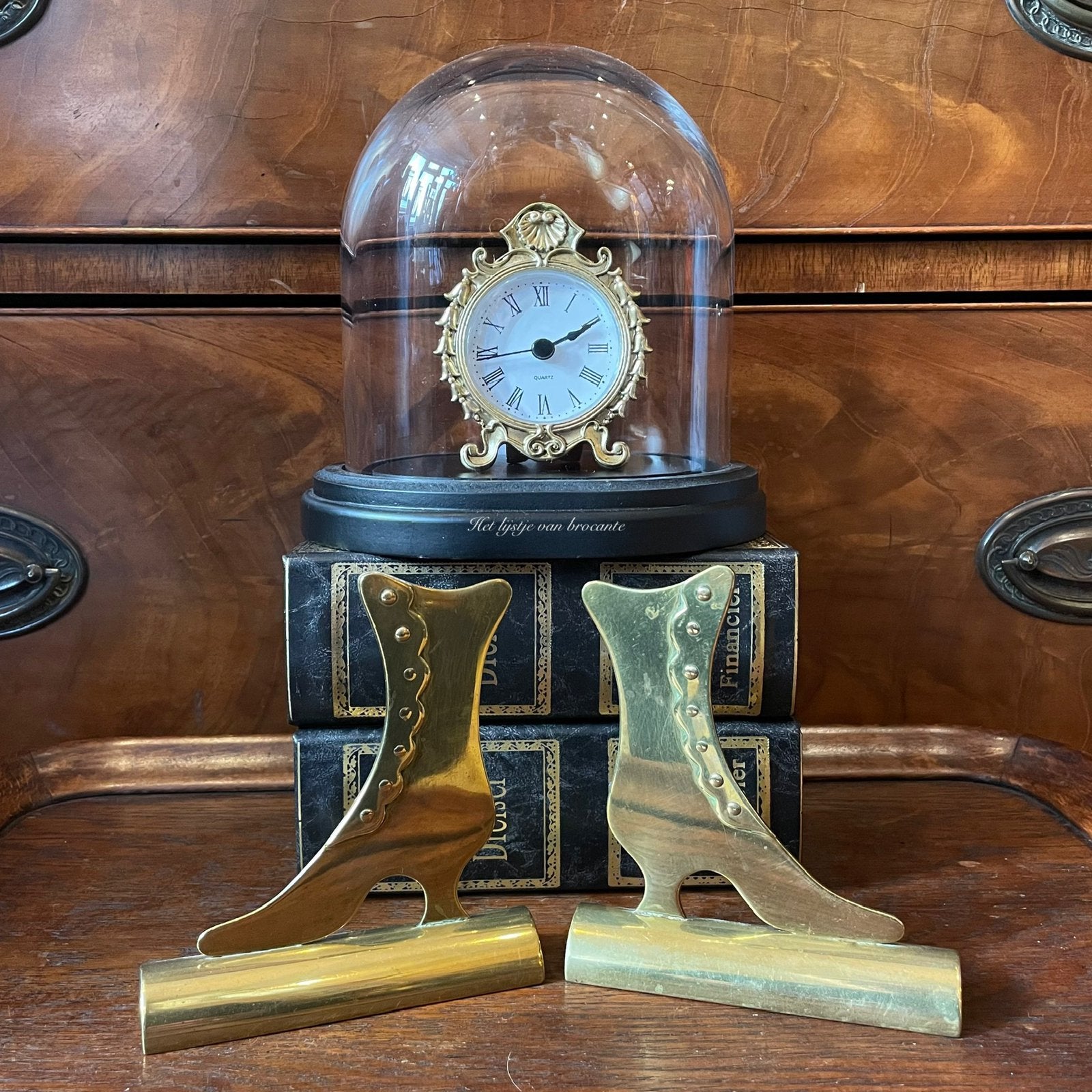 Engels antieke messing schouwstuk knooplaarsjes, Antiek en Kunst, Ophalen of Verzenden