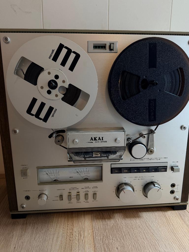 ️ AKAI GX-255 Tape Deck (spoelband), Ophalen, Bandrecorder, Met banden