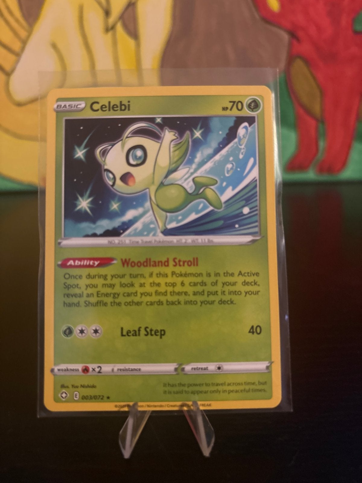 Shining Fates Celebi Pokémon Kaart, Ophalen of Verzenden, Zo goed als nieuw, Losse kaart