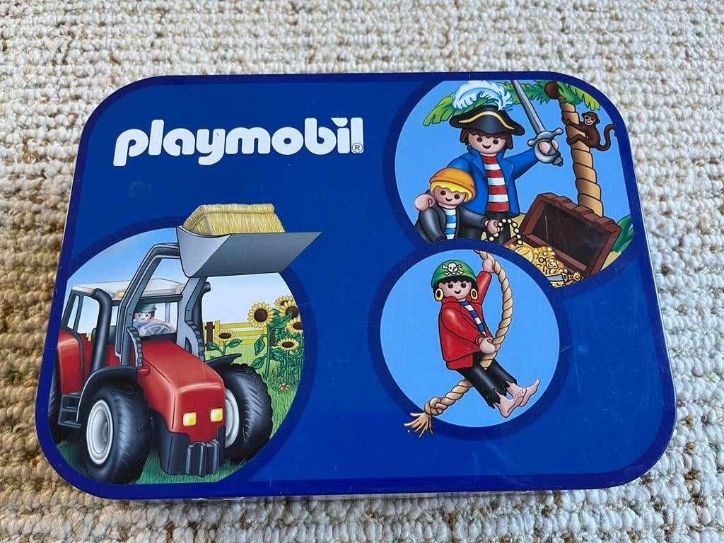 Playmobil Puzzels in Koffer (2x60, 2x100 stukjes), Ophalen of Verzenden, Gebruikt