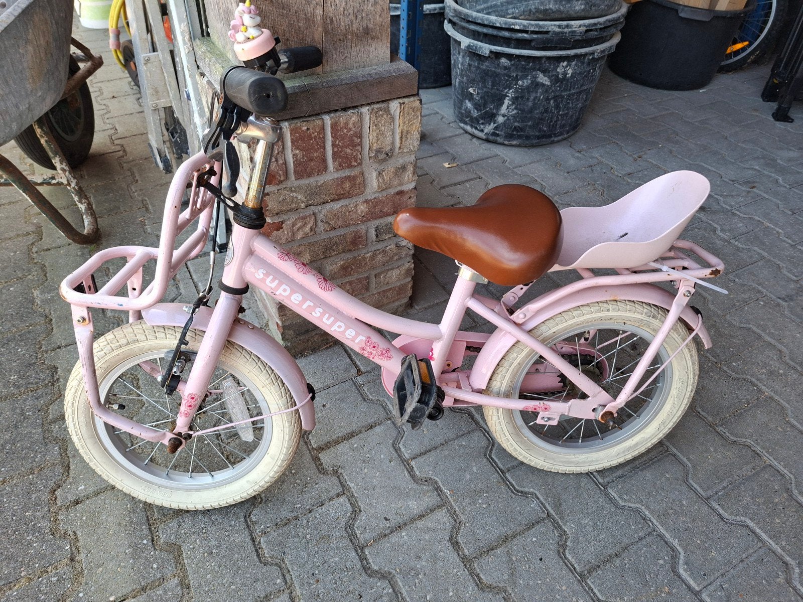 leuke meisjes fiets super super 14 inch, Ophalen, Gebruikt, 14 inch of minder, Super Super