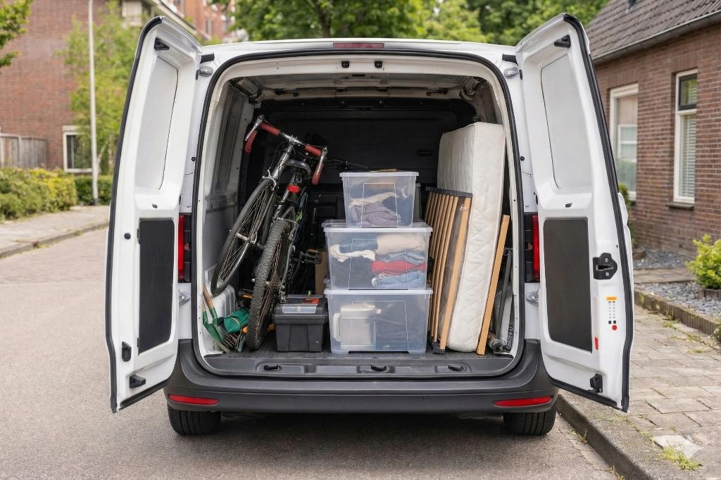 Kleine verhuizing / Transport– Bus + chauffeur (v.a. €50), Verhuizen binnen Nederland