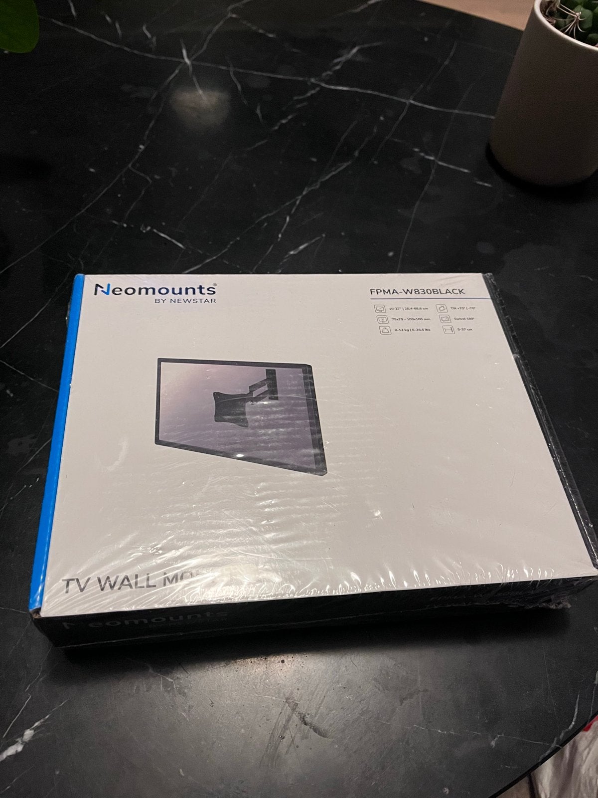 Neomounts FPMA-W830BLACK TV Muurbeugel, Verzenden, Nieuw