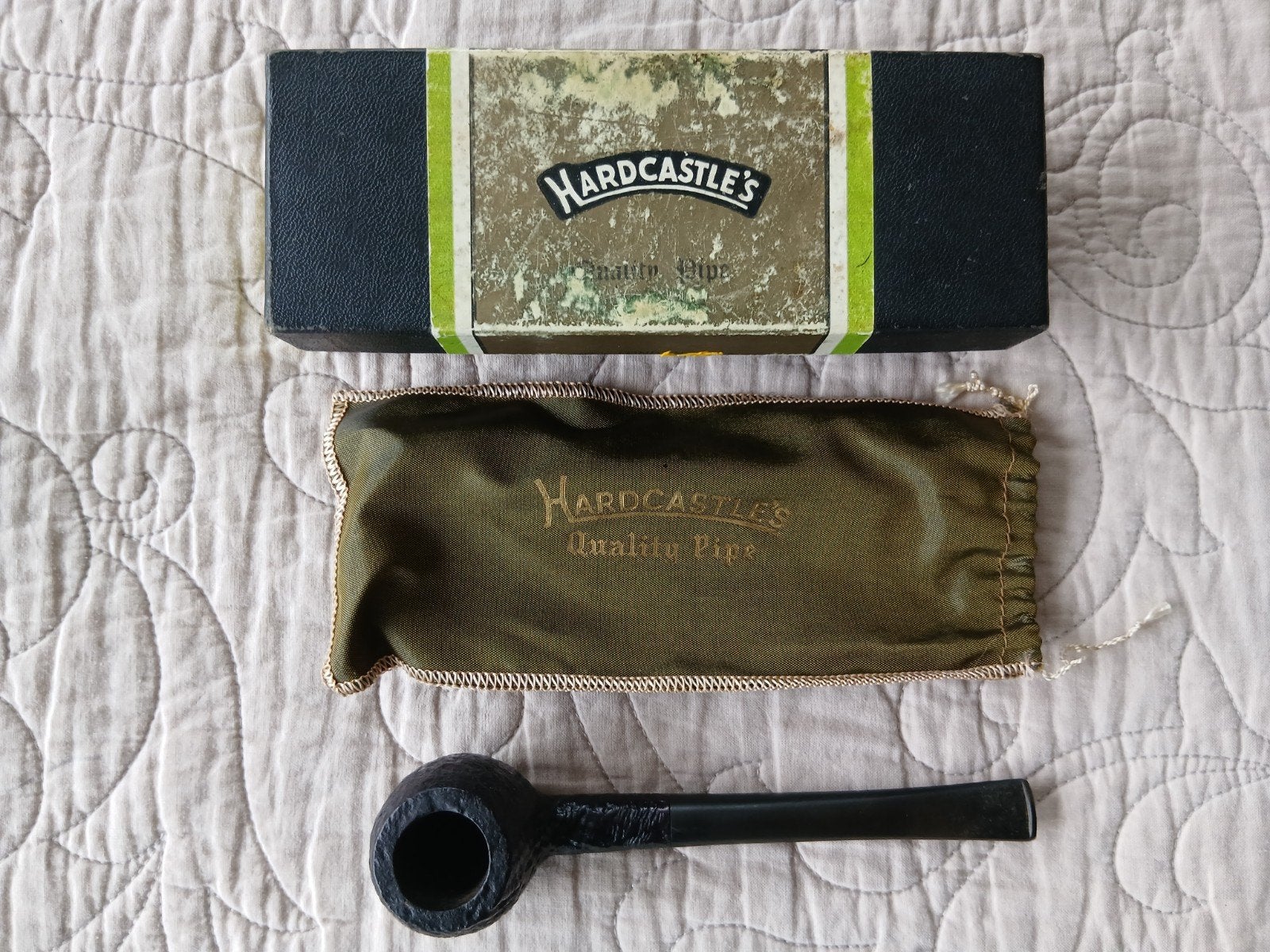 Hardcastle's Quality pipe, incl doosje+tasje, Ophalen of Verzenden, Gebruikt, (Water)pijp