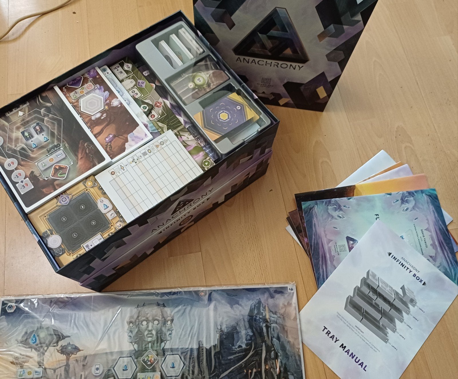 Anachrony Infinity Box met extra's  - ongespeeld, Een of twee spelers, Ophalen of Verzenden, Zo goed als nieuw, Mindclash Games