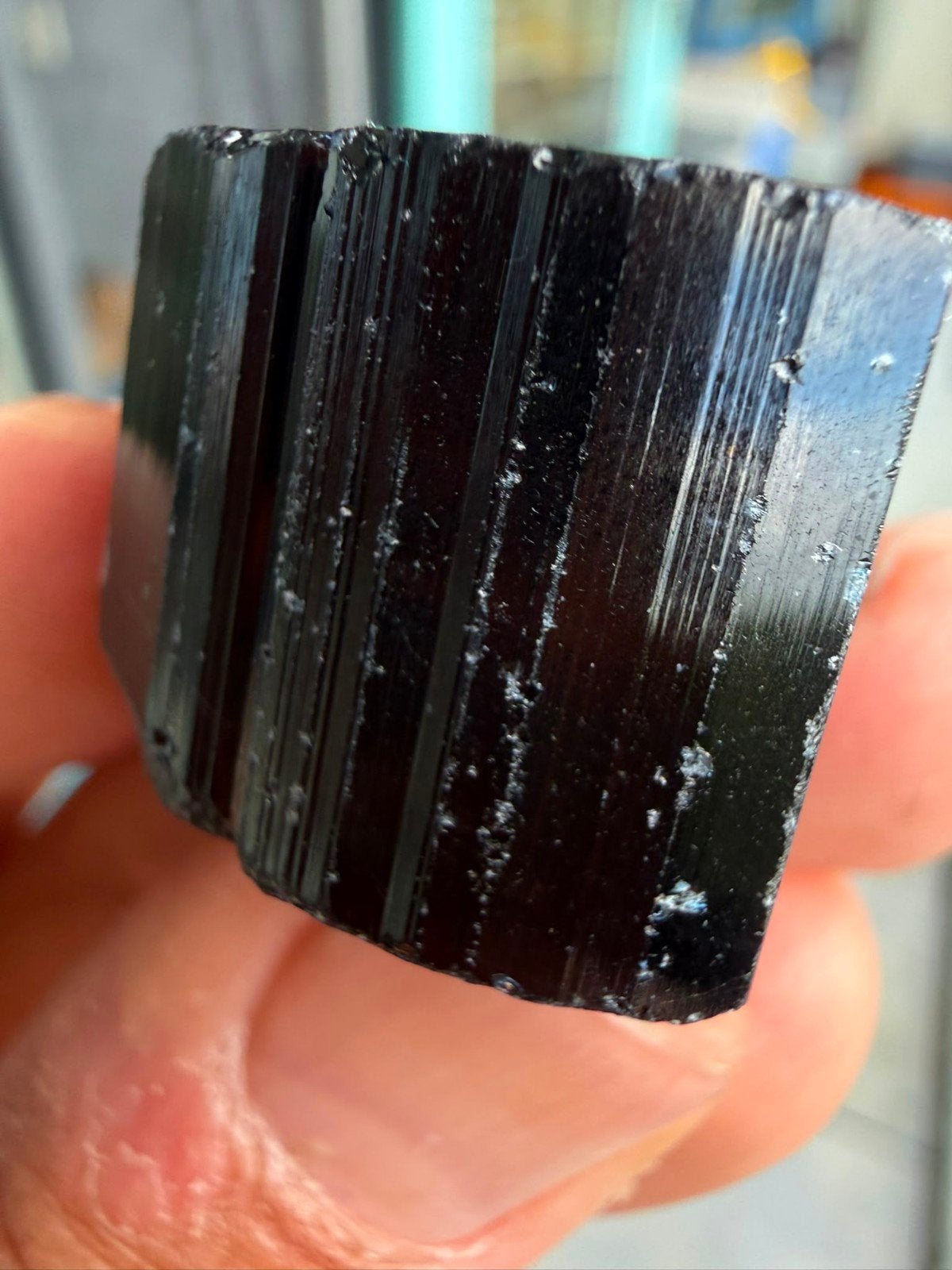Blauwe Toermalijn Kristal N214 - 25 gram, Ophalen of Verzenden