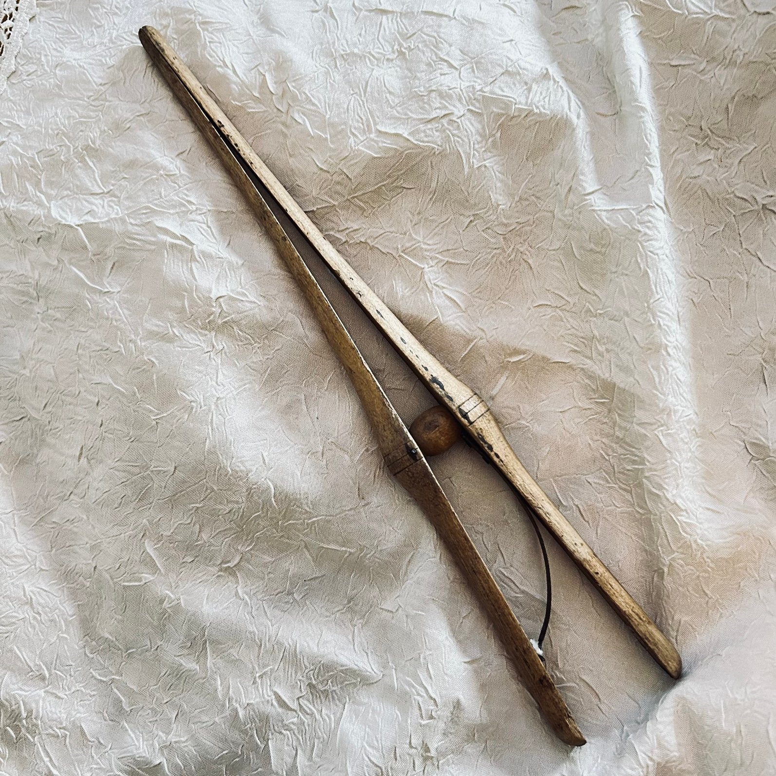 Antieke houten handschoenspanner victoriaanse tijd, Ophalen of Verzenden