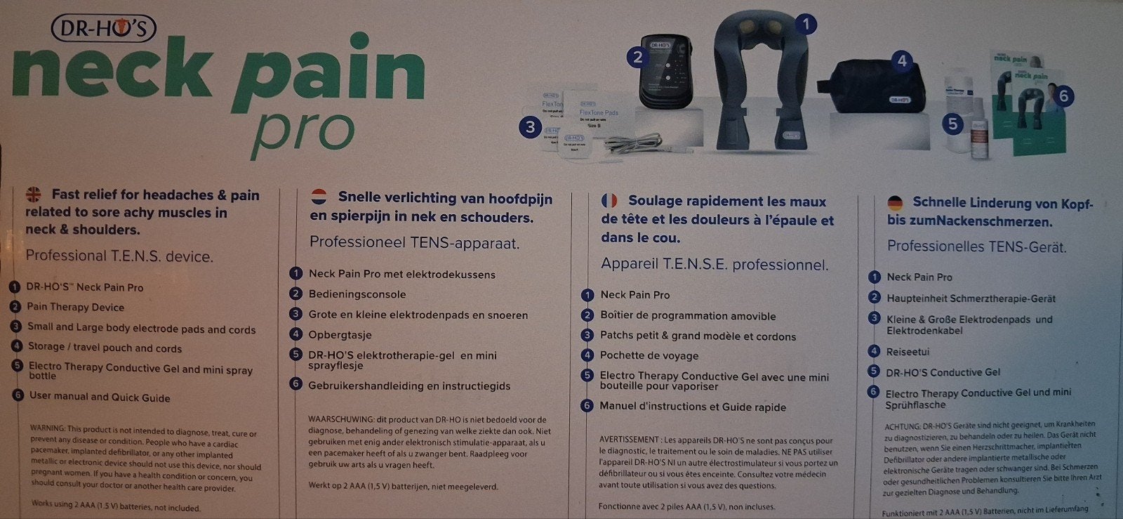 DR-HO'S Neck Pain Pro - Nieuw in verpakking, Verzenden, Nieuw, Lichaamsverzorging