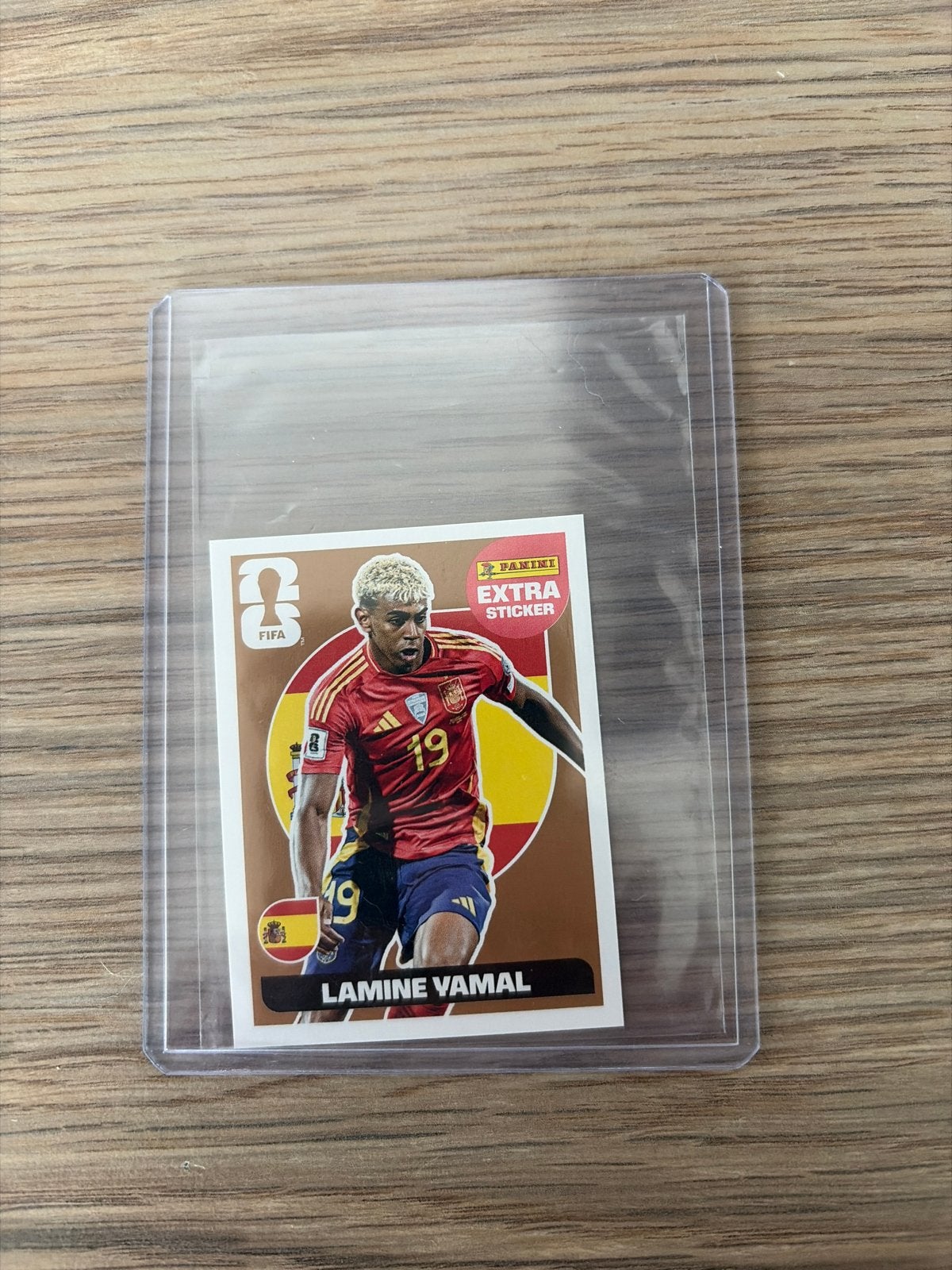 Lamine Yamal Extra Sticker Brons - FIFA World Cup 2026, Ophalen of Verzenden, Nieuw, Sport